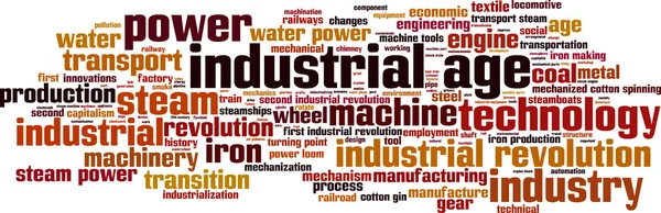 Nuage de mots ère industrielle — Image vectorielle