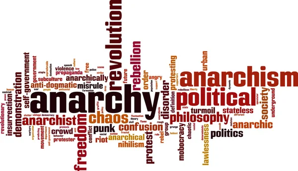 Anarki word cloud — Stock vektor