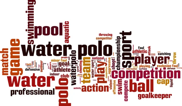 Nube palabra polo agua — Vector de stock