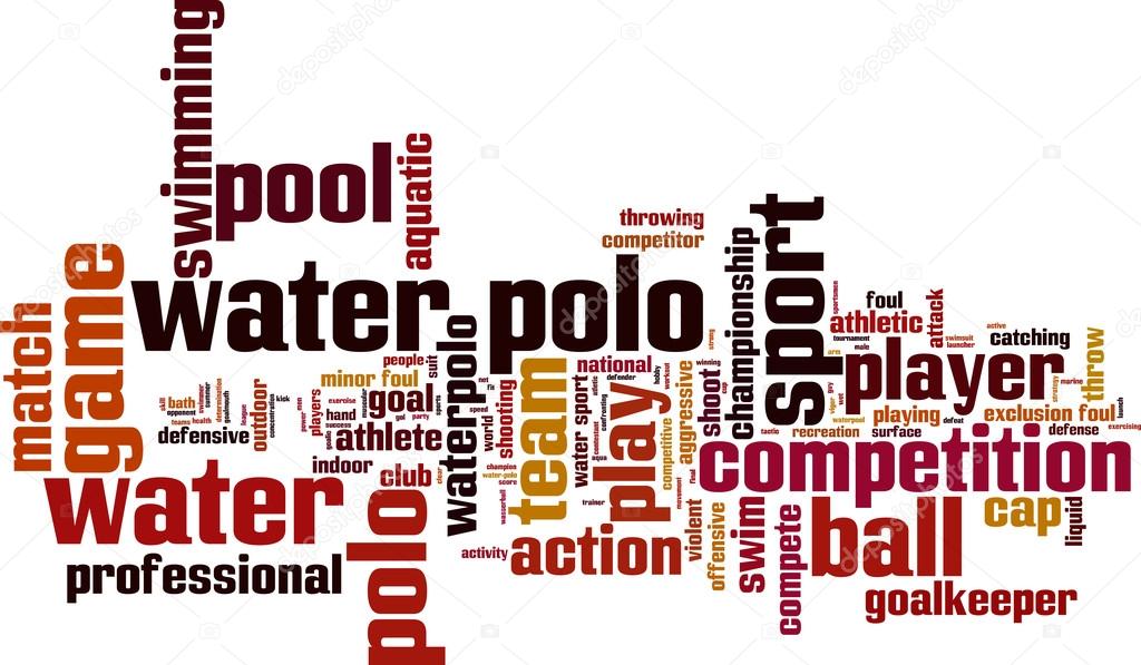 Water polo word cloud