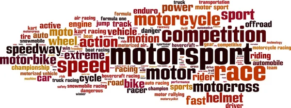 Motorsport word cloud