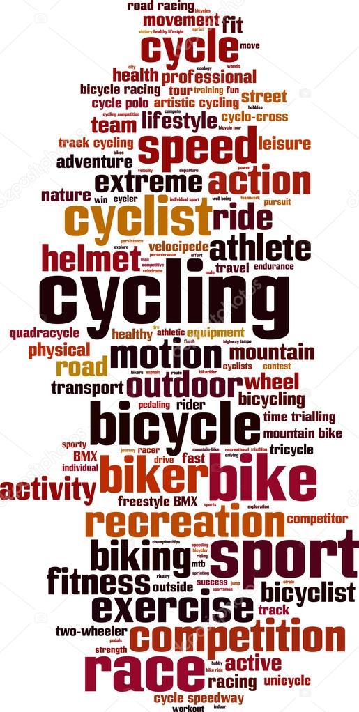 Cycling word cloud