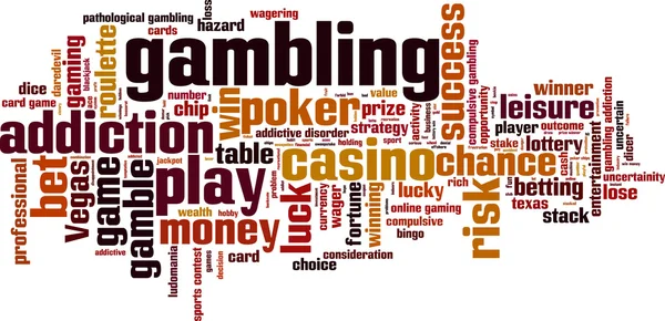 Gambling word cloud — Stock vektor