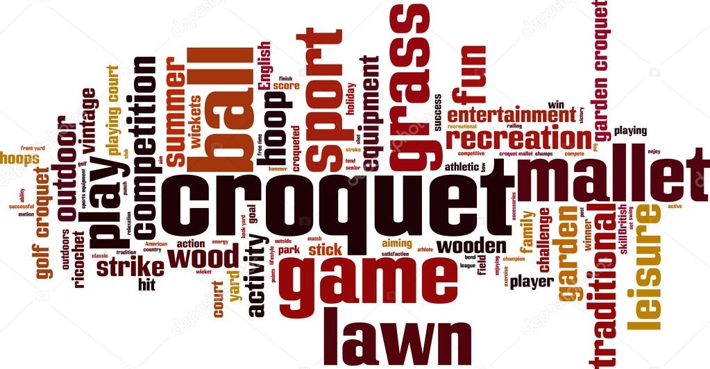 Croquet word cloud