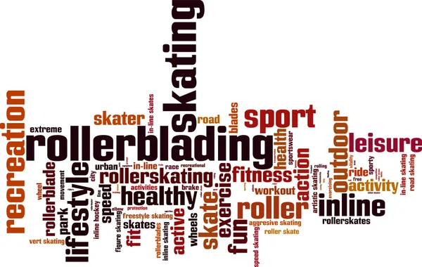 Inlineskating Word Cloud — Stockvektor