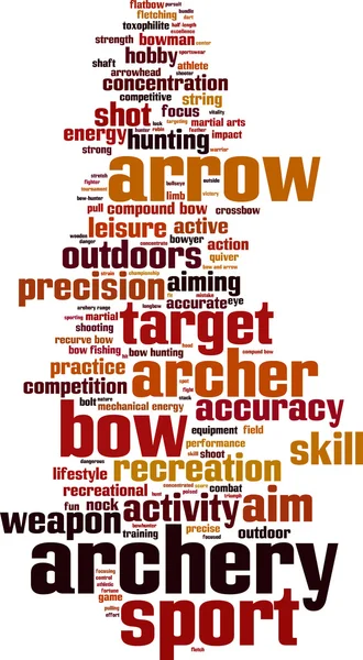 Archery word cloud Royalty Free Stock Vectors