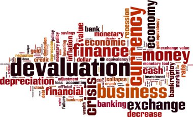 Devaluation word cloud clipart