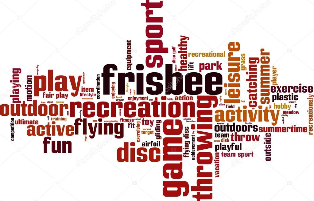 Frisbee word cloud