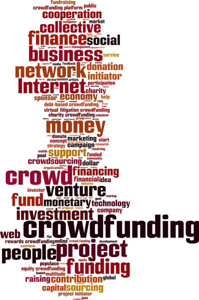 Crowdfunding word cloud