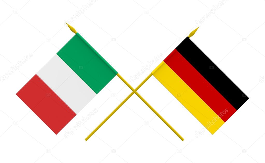 Flags, Germany and Italy — Stock Photo © Boris15 #68766195