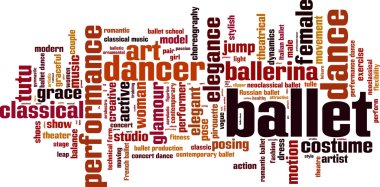 Ballet word cloud clipart