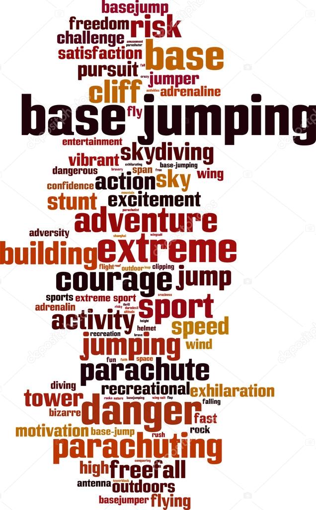 BASE jumping word cloud
