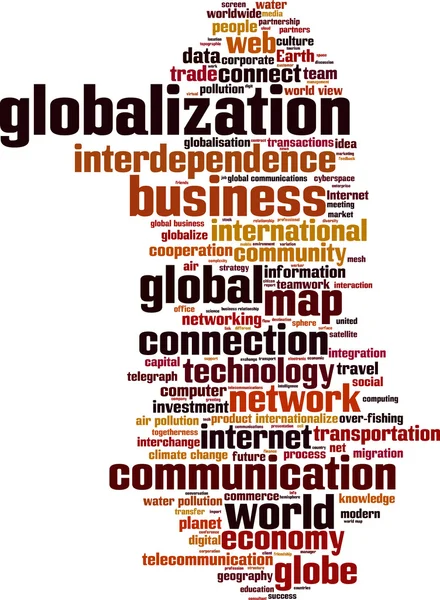 Globalization word cloud — Stock Vector