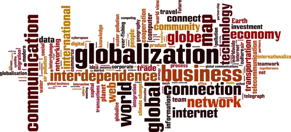 Облако слов глобализации — стоковый вектор