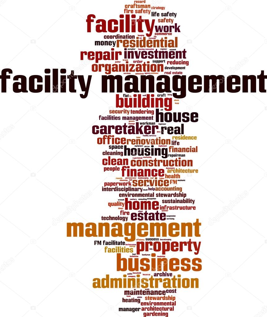 Facility management word cloud
