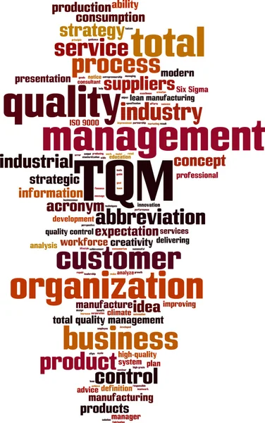 TQM word cloud — Stock vektor