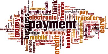 Payment word cloud clipart