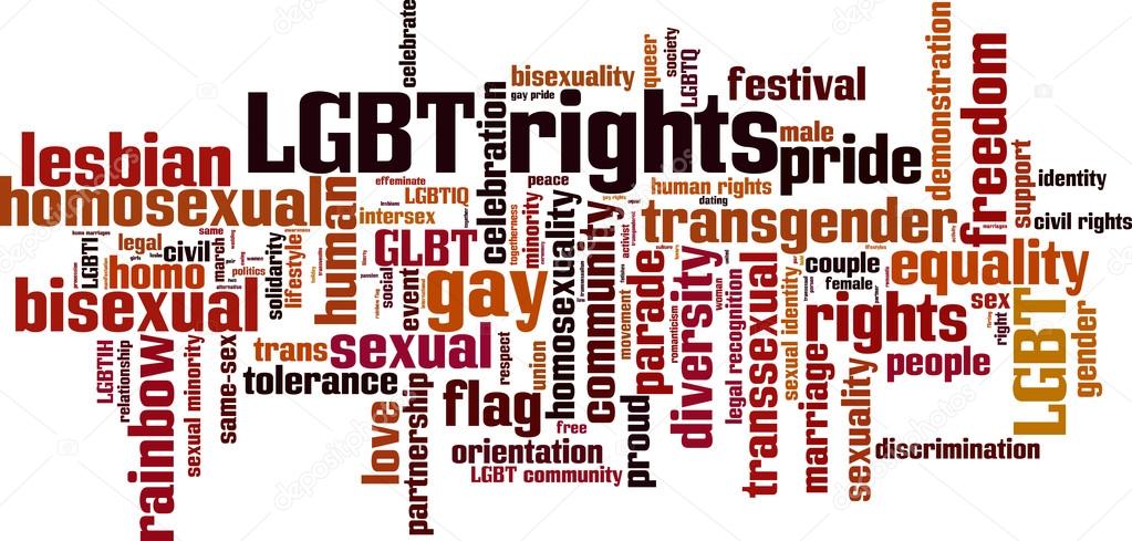 LGBT rights word cloud