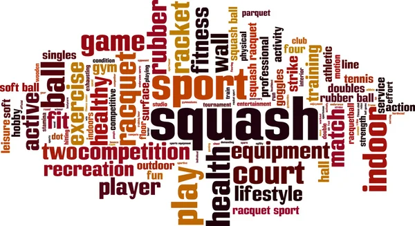 Squash slovo mrak — Stockový vektor