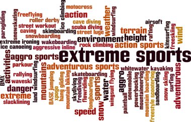 Doğa sporları kelime bulutu