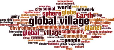 Global village kelime bulutu