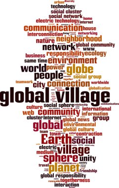 Global village kelime bulutu