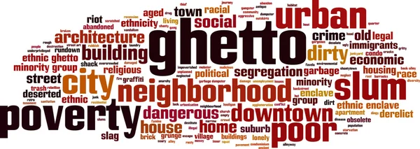 Nuage de mots ghetto — Image vectorielle