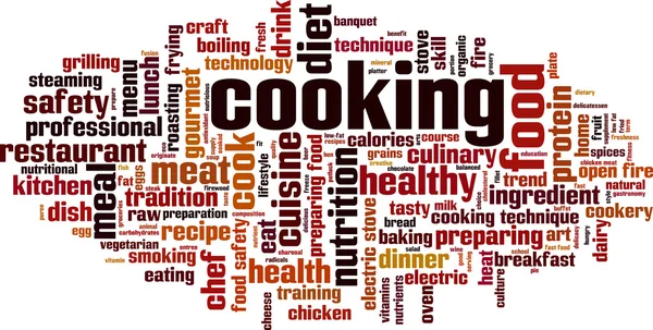 Cooking word cloud — Stock Vector