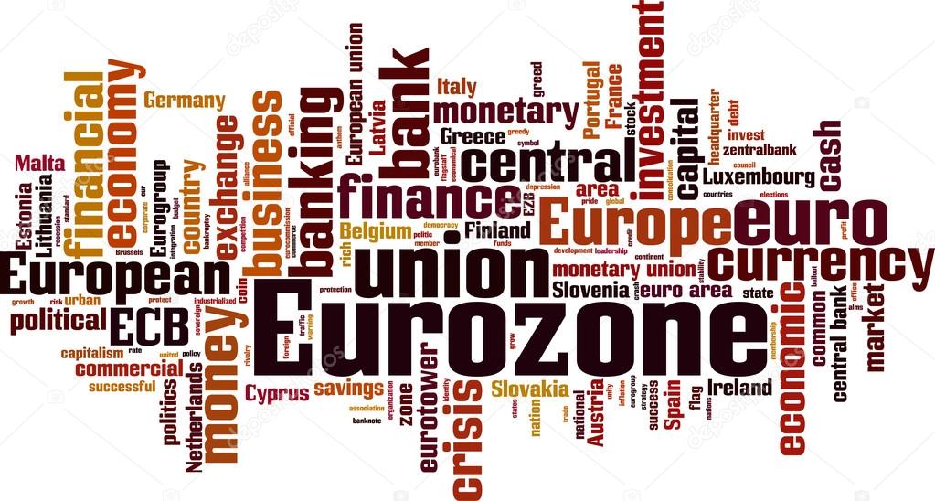Eurozone word cloud