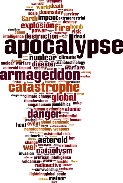 Apocalypse mot nuage — Image vectorielle