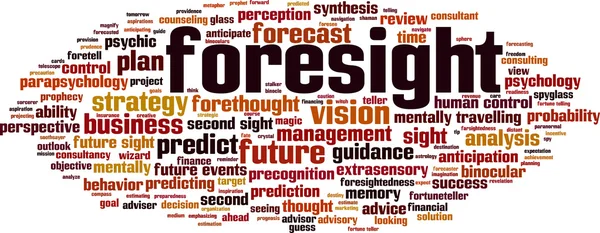 Foresight word cloud — Stock Vector