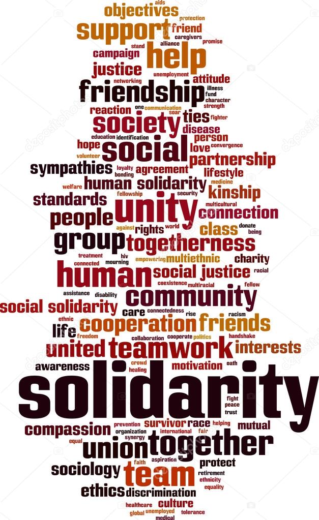 Solidarity word cloud