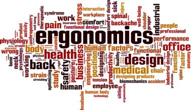 Ergonomi kelime bulutu