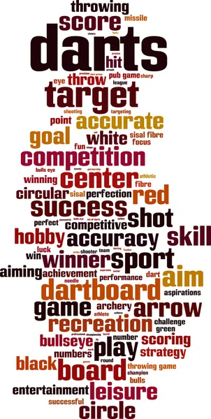 Dart word cloud — Stock vektor