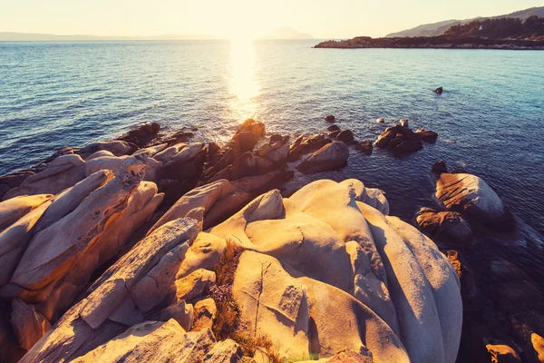 Greece coast by day — Stock Photo, Image