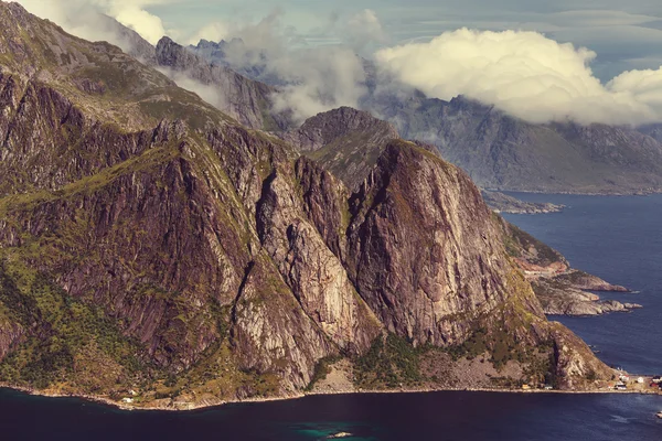 Lofoten ilhas por dia — Fotografia de Stock