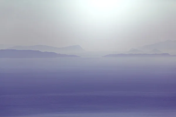 希腊海岸日落 — 图库照片