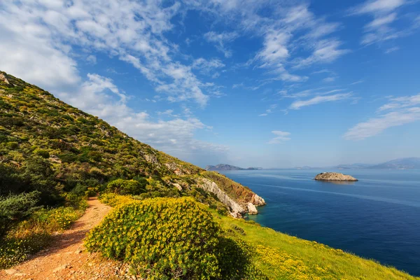 Costa rocciosa in Grecia — Foto Stock