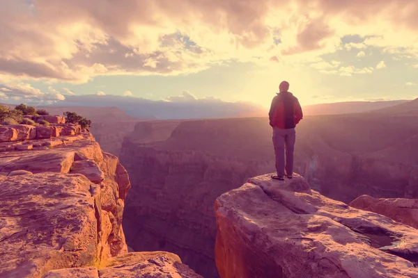 Wanderer im Grand Canyon — Stockfoto