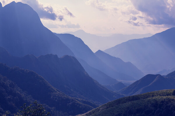 Green mountains in Vietnam