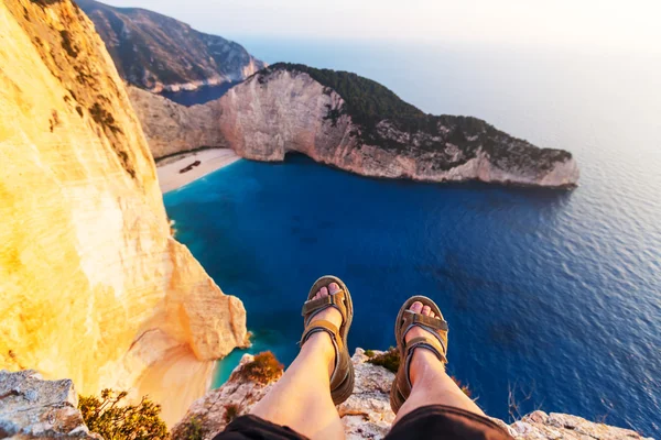 美丽的 Navagio 海滩 — 图库照片