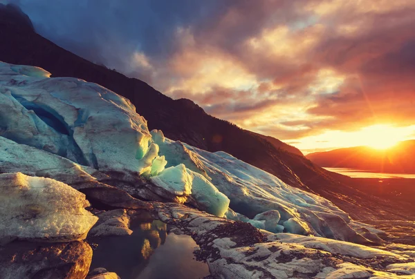 Svartisen 氷河風景 — ストック写真