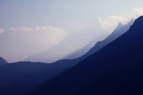 Sagarmatha bölgesindeki dağlar — Stok fotoğraf