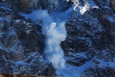 Himalaya Dağları'nda çığ