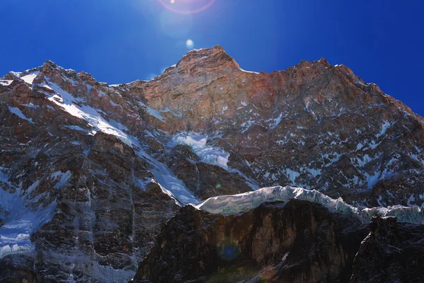Vista panorâmica do pico de Jannu — Fotografia de Stock