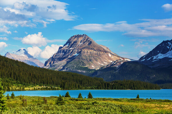 Bow lake in Canada