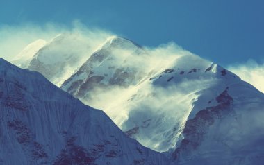 Himalaya Dağları'nın doğal görünümü 