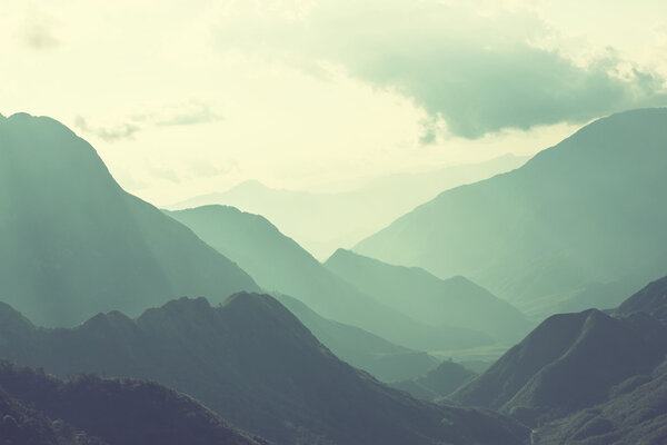 steep mountains in Vietnam