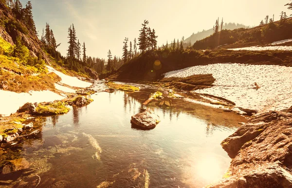 Lago di serenità in montagna — Foto Stock