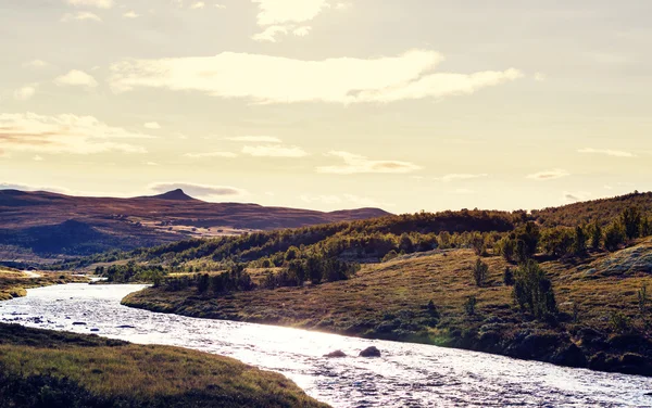 Paesaggio montano in Norvegia — Foto Stock